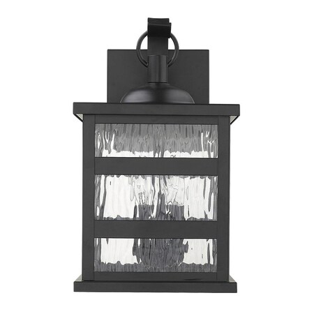Estallar 16.25 x 9 x 10.75 in. Morris 3-Light Matte Black Wall Light ES3087146